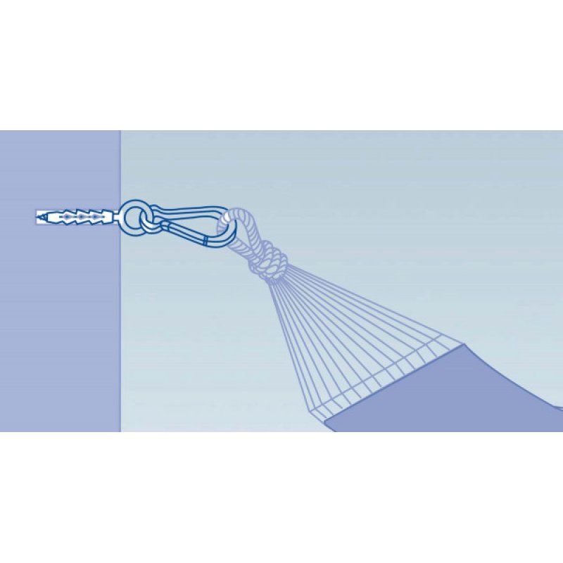 AMAZONAS AZ-3010000 accessoire de hamac Kit de suspension Argent Acier galvanisé, Nylon 150 kg