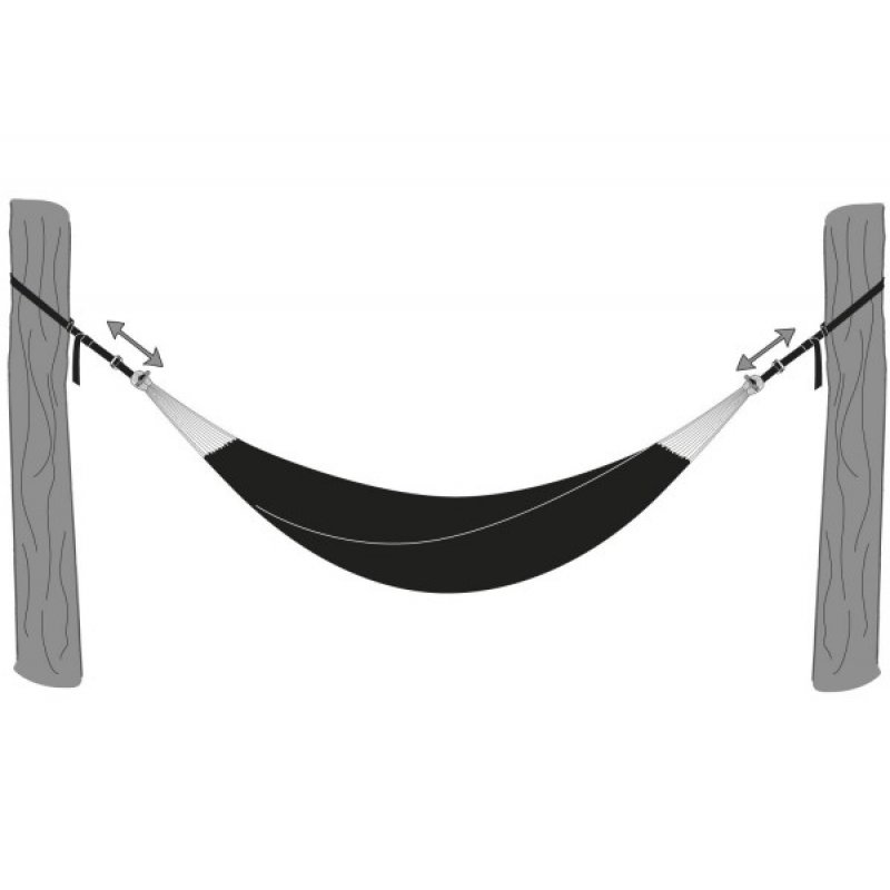 AMAZONAS AZ-3025002 hammock accessory Strap Black Aluminium, Polyester, Steel 200 kg