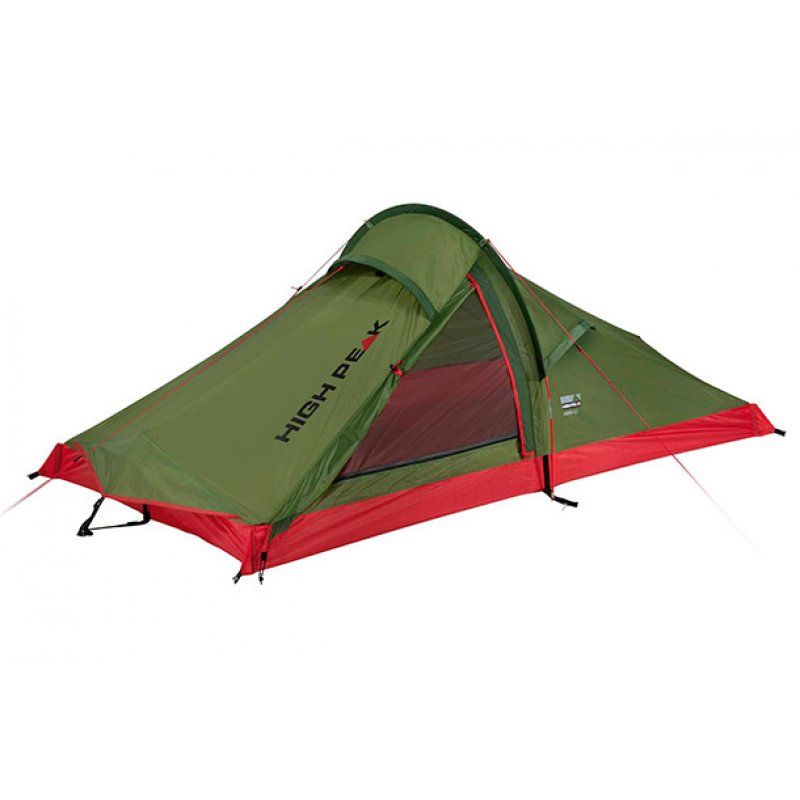 High Peak Siskin 2.0 Green, Red Pyramid tent