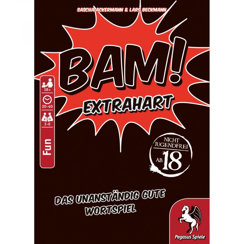 Pegasus Spiele BAM! - Extrahart Jeu de cartes Fête