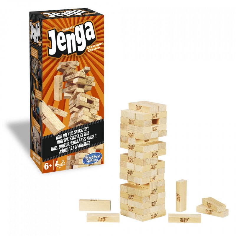 Hasbro Gaming Jenga – Jeu De Societe En Bois – Jeu D’Adresse