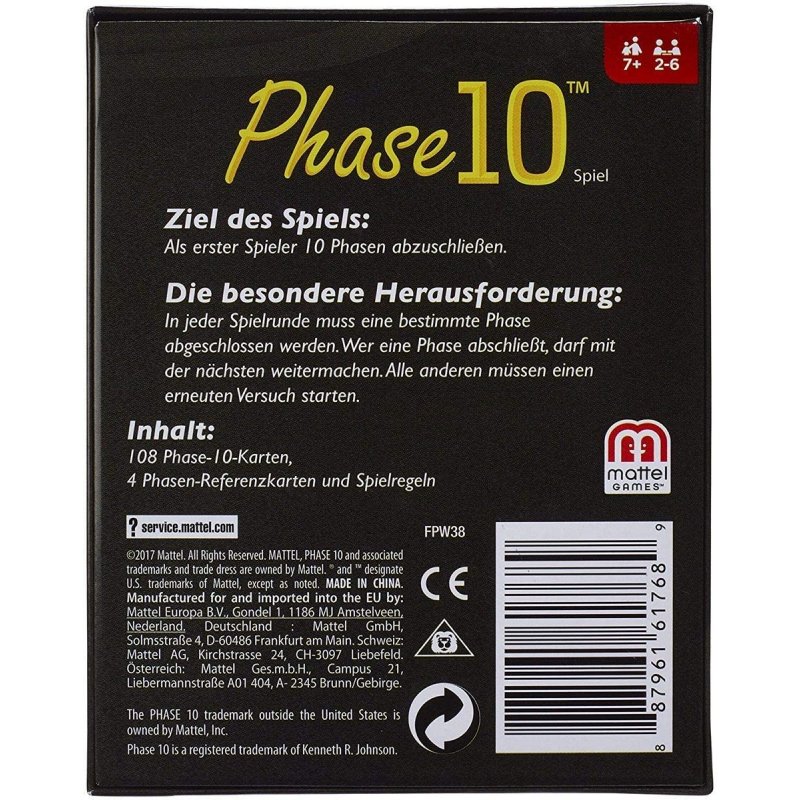 Mattel Phase 10 | FPW38