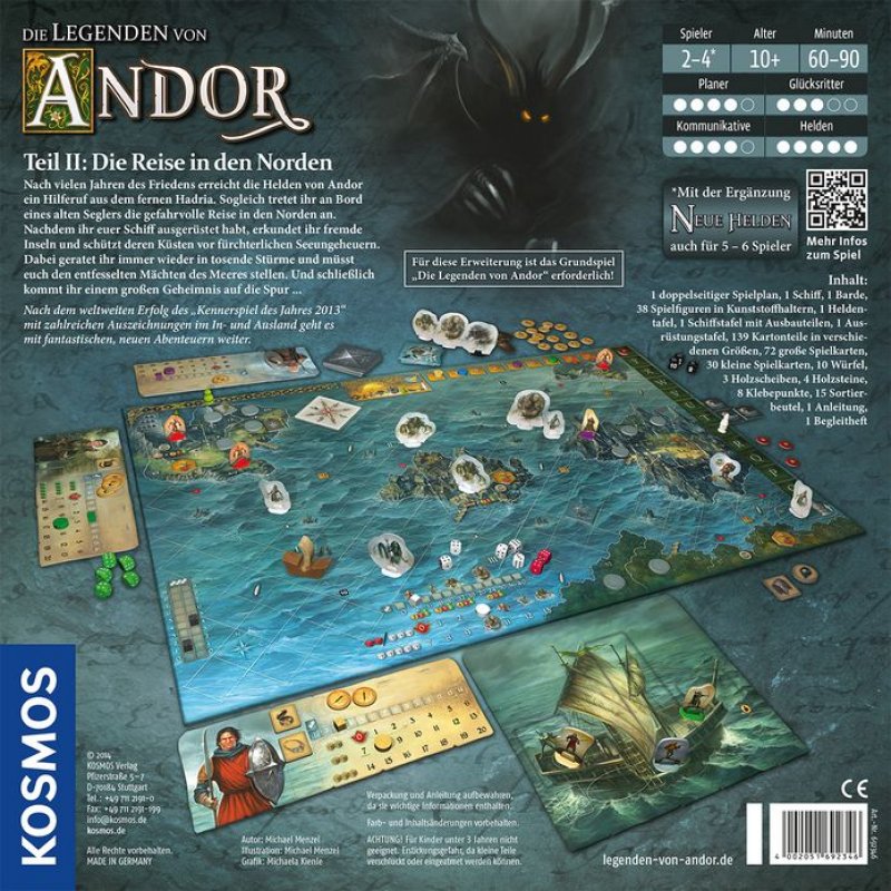 Kosmos 16354758 jeu de société Legends of Andor 60 min Extension de jeu de société Voyage/aventure