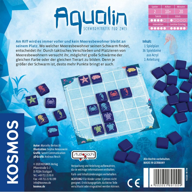 Kosmos Aqualin Card Game Game of chance
