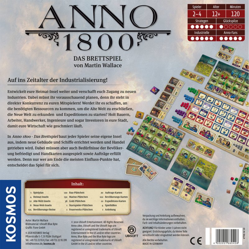 Kosmos Anno 1800 Jeu de société Stratégie