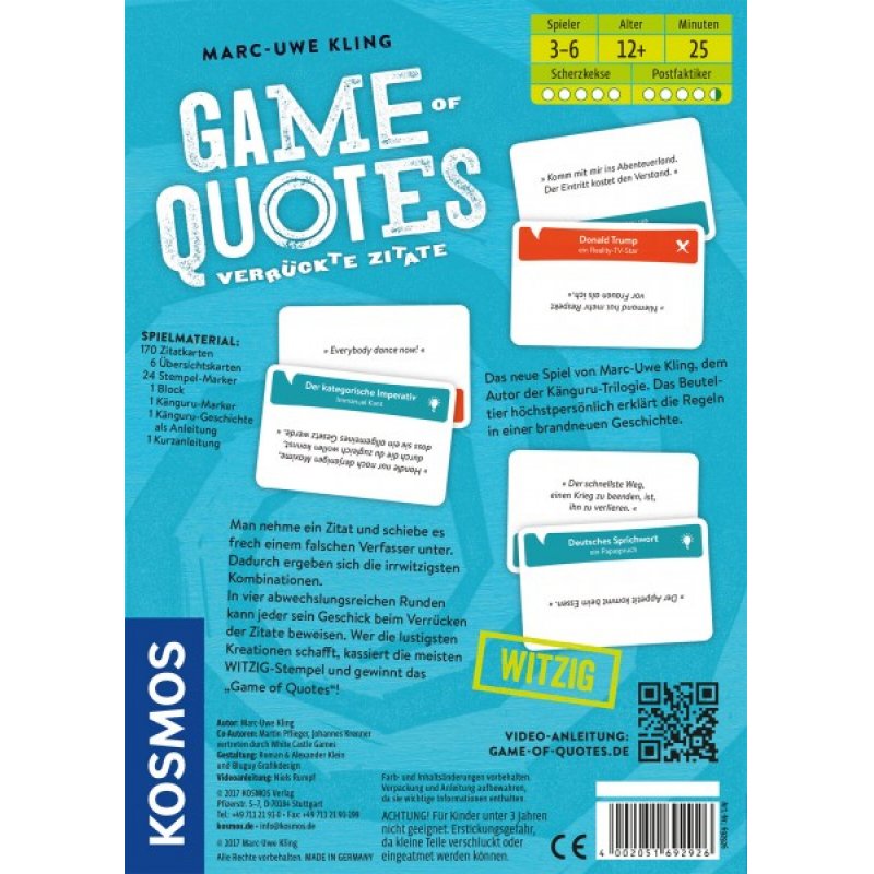 KOO Game of Quotes (Marc-Uwe Kling) | 692926