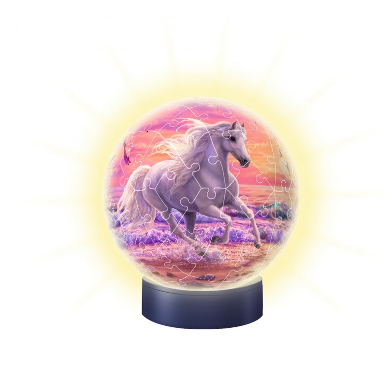 RAV 3D Puzzle Nachtlicht Pferde a Strand | 118434