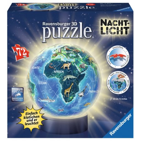RAV 3D Puzzle Nachtlicht Erde bei Nacht | 118441