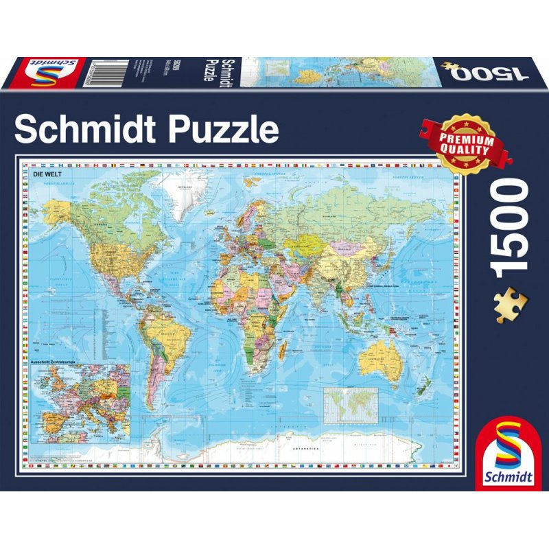Schmidt Spiele 58289 puzzle Jigsaw puzzle 1500 pc(s) Maps