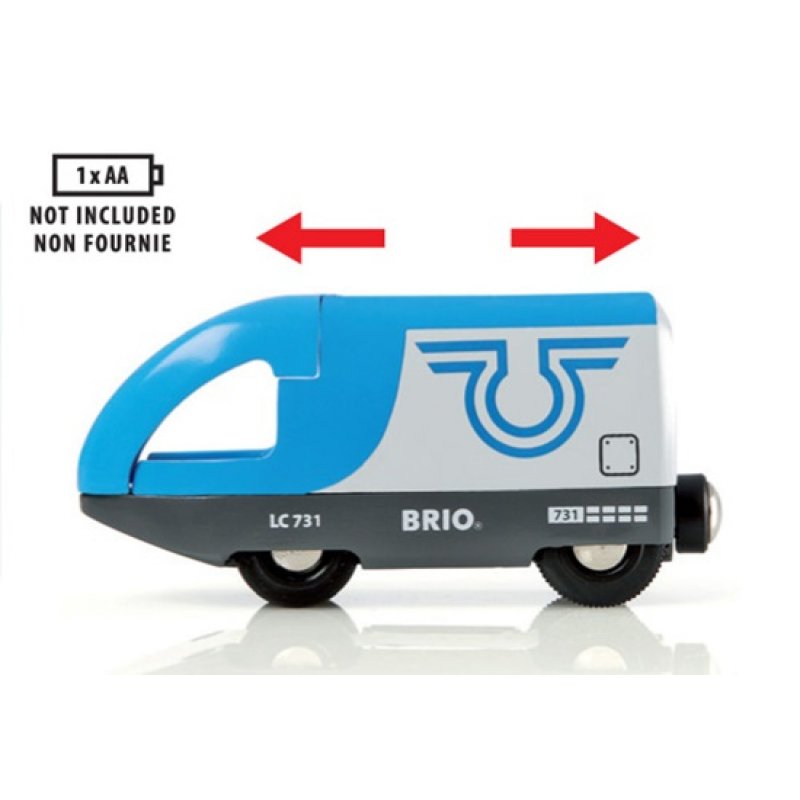 BRIO compatible Reisezug blau   (batteriebetrieb) | 33506