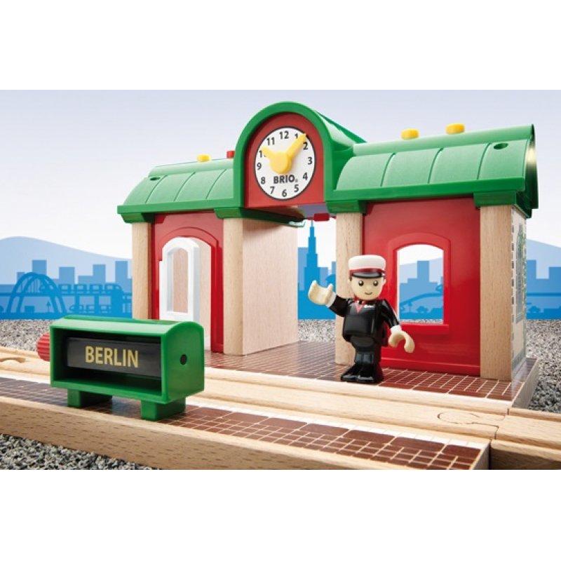 BRIO compatible Sprechender Bahnhof | 33578
