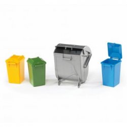 BRUDER Garbage can set scale model part/accessory
