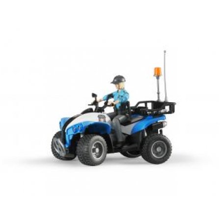 BRUDER compatible Polizei Quad mit Polizistin | 63010