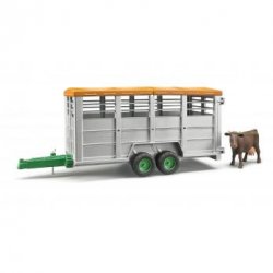 BRUDER Livestock trailer with 1 cow pièce pour modèle à l'échelle et accessoires Chariot