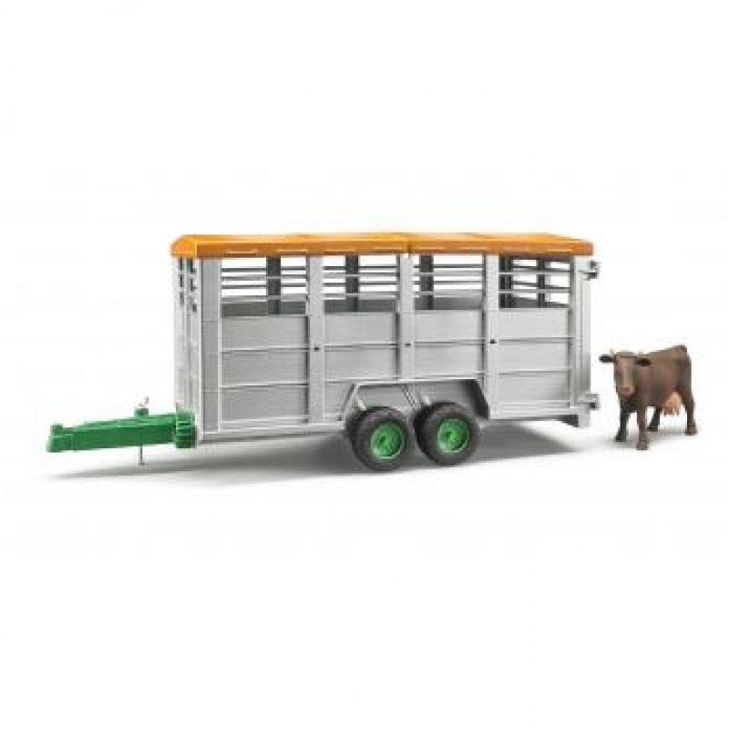 BRUDER Livestock trailer with 1 cow pièce pour modèle à l'échelle et accessoires Chariot