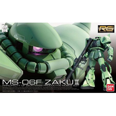 GUNDAM - RG 1/144 MS-06F Zaku II - Model Kit 13cm
