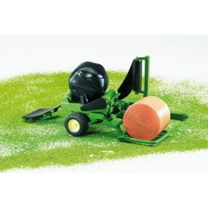 BRUDER compatible Ballenwickler + Zwei Rundballen | 02122