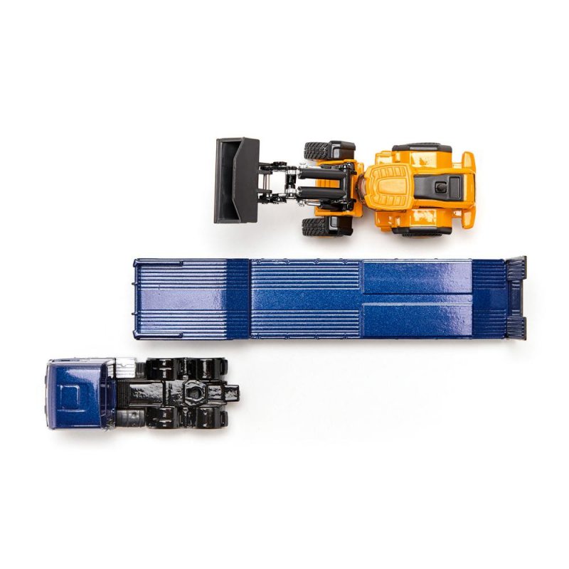 SIKU compatible SUPER MAN LKW m. JCB Radlader u. Ti | 1790