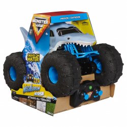 Monster Jam , Official Megalodon STORM All-Terrain Remote Control Monster Truck, 1:15 Scale