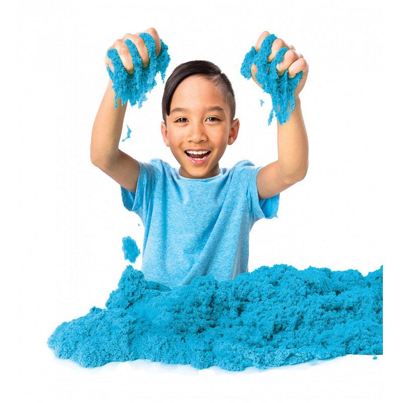 Kinetic Sand , 907 g de bleu pour mélanger, modeler et créer, à partir de 3 ans