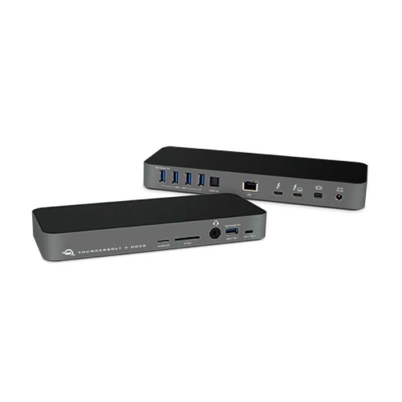 OWC OWCTB3DK14PSG station d'accueil Avec fil Thunderbolt 3 Gris