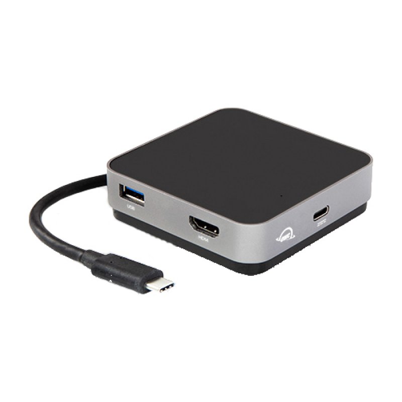 OWC USB-C Travel Dock Wired USB 3.2 Gen 1 (3.1 Gen 1) Type-C Grey