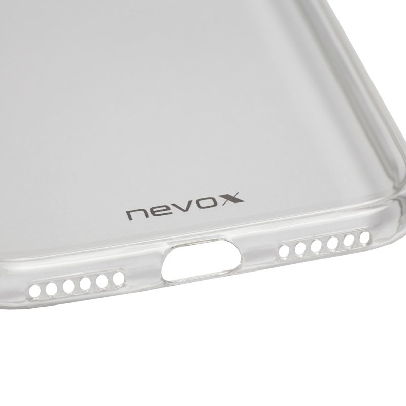 nevox StyleShell Flex coque de protection pour téléphones portables Gris, Transparent