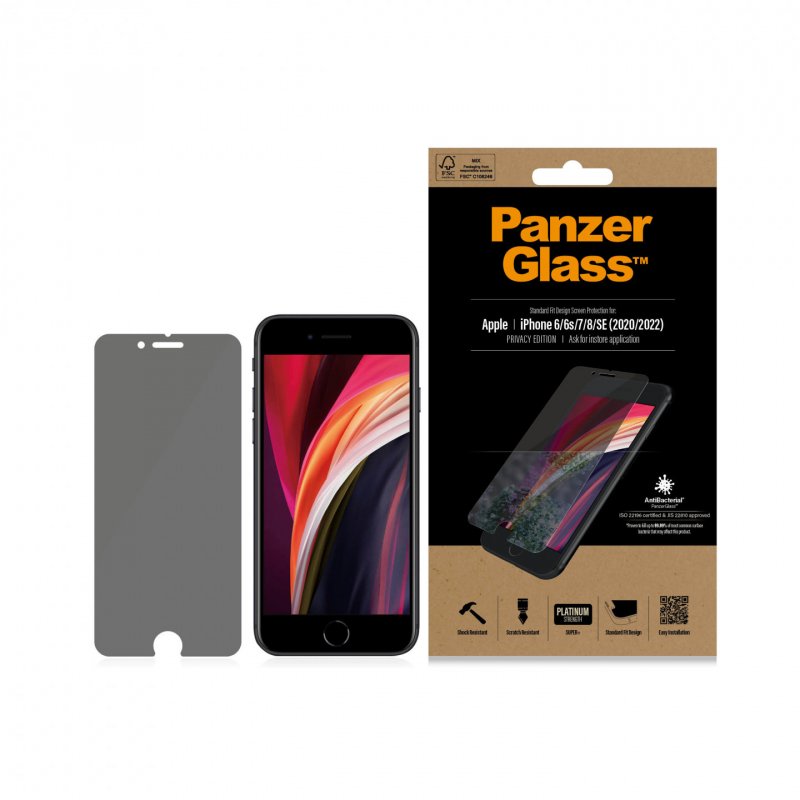 PanzerGlass P2684 écran et protection arrière de téléphones portables Protection d'écran transparent Apple 1 pièce