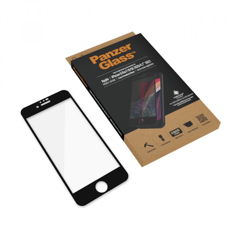 PanzerGlass ™ Screen Protector Apple iPhone 8 | 7 | 6s | 6 | SE (2020/2022) | Edge-to-Edge