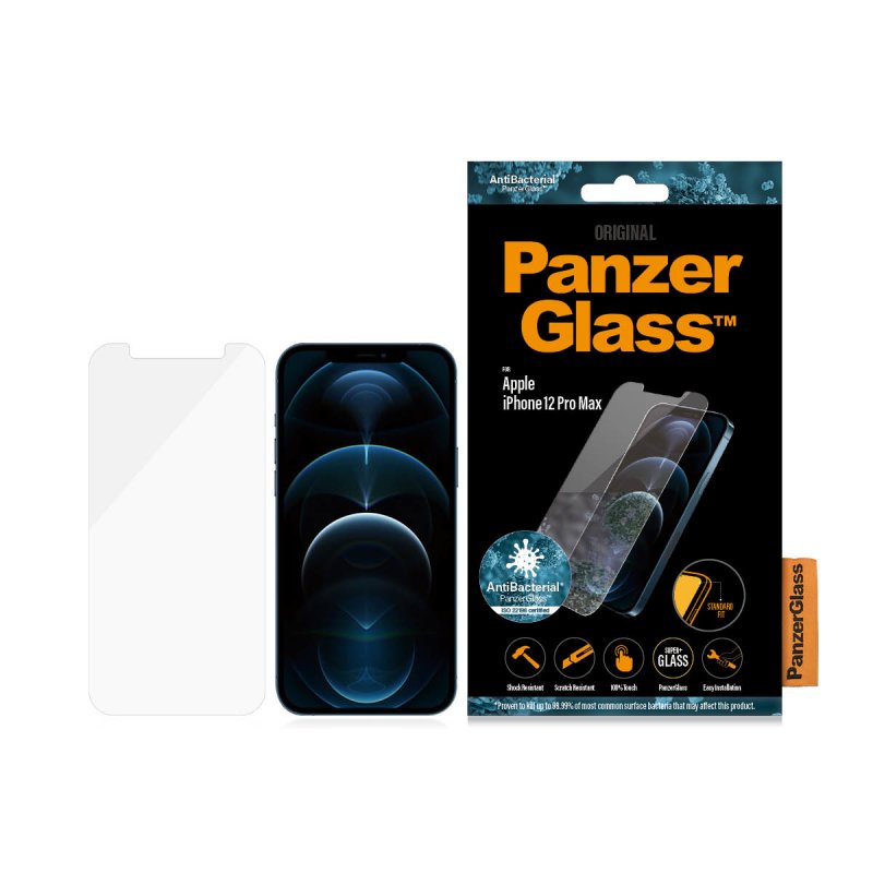 PanzerGlass ™ Screen Protector Apple iPhone 12 Pro Max | Standard Fit