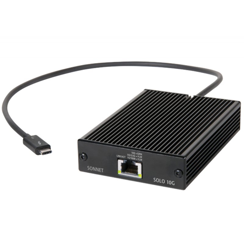 Sonnet compatible Solo 10G TB3 to 10GB Base-T | Ethernet Adapter