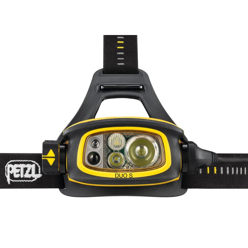 Petzl Duo S Black, Yellow Headband flashlight