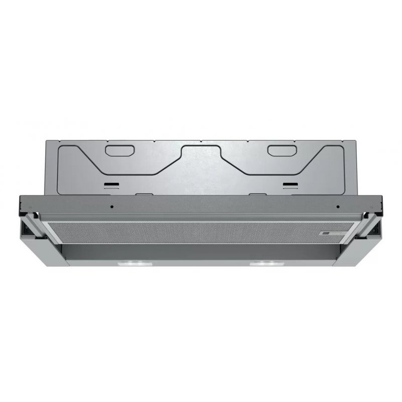 Siemens iQ100 LI64LA521 cooker hood Semi built-in (pull out) Metallic, Silver 389 m³/h B
