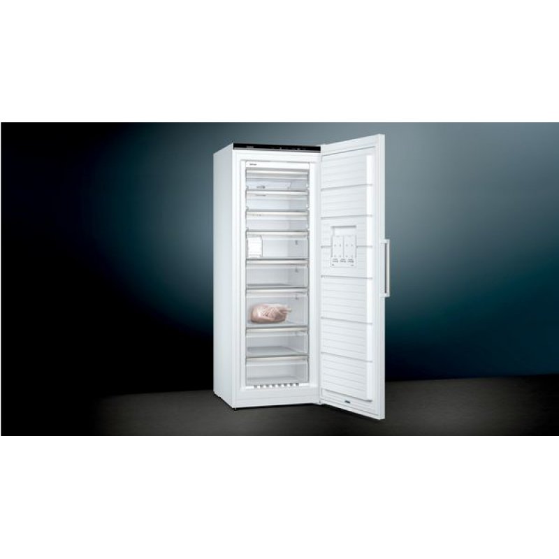 Siemens iQ500 GS58NAWDV freezer Upright freezer Freestanding 366 L D White
