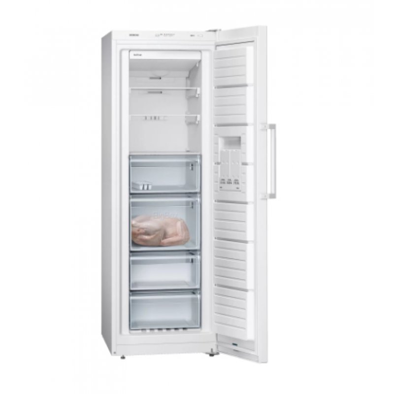Siemens iQ300 GS33NVWEP congélateur Congélateur vertical Pose libre 225 L E Blanc