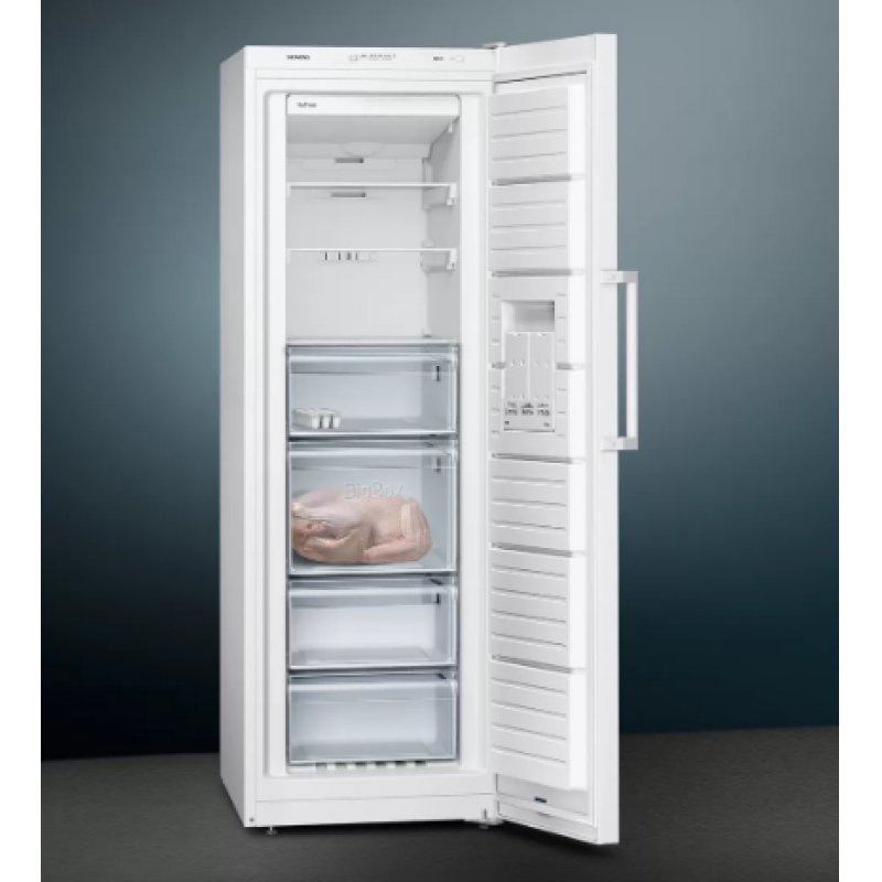 Siemens iQ300 GS33NVWEP congélateur Congélateur vertical Pose libre 225 L E Blanc