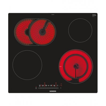 Siemens ET601FNP1E plaque Noir, Acier inoxydable Intégré Céramique 4 zone(s)