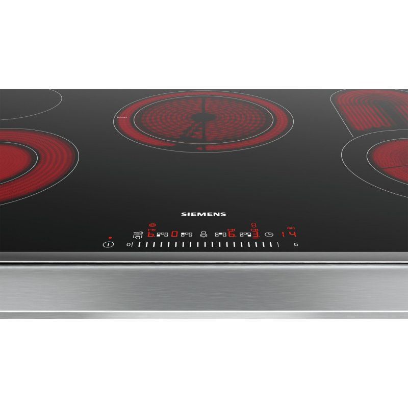 Siemens ET845FCP1D hob Black, Stainless steel Built-in Ceramic 5 zone(s)