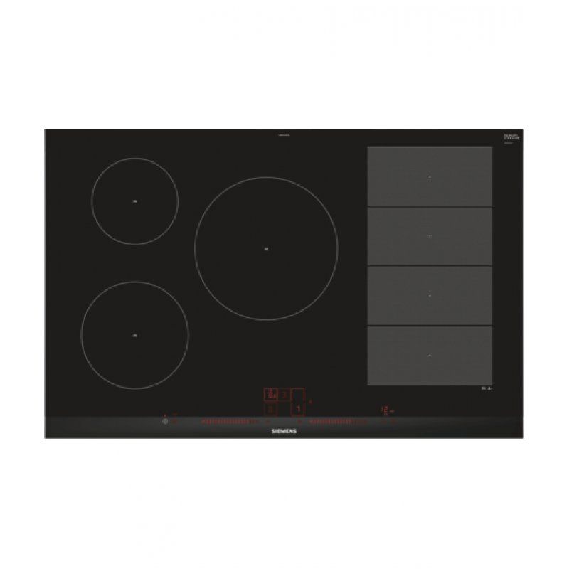 Siemens EX875LVC1E hob Black, Stainless steel Built-in Zone induction hob 5 zone(s)