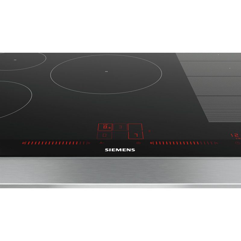 Siemens EX875LVC1E hob Black, Stainless steel Built-in Zone induction hob 5 zone(s)