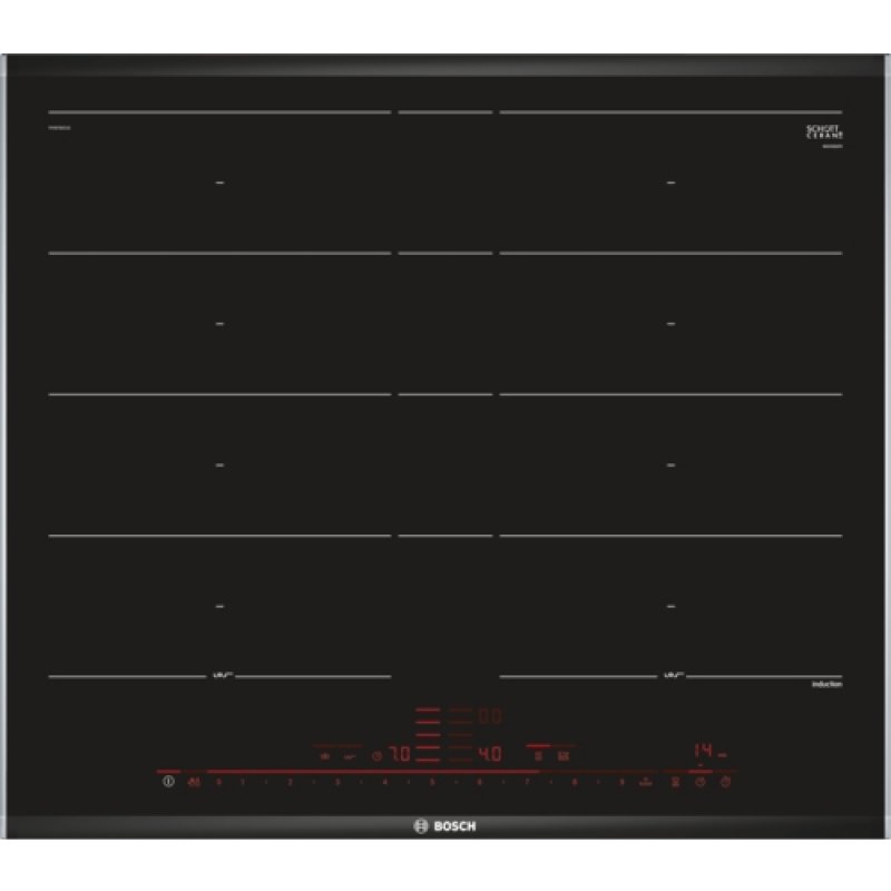 Bosch Serie 8 PXY675DC1E plaque Noir Intégré Plaque avec zone à induction 4 zone(s)
