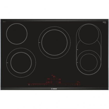 Bosch Serie 8 PKM875DP1D plaque Noir, Acier inoxydable Intégré Céramique 5 zone(s)