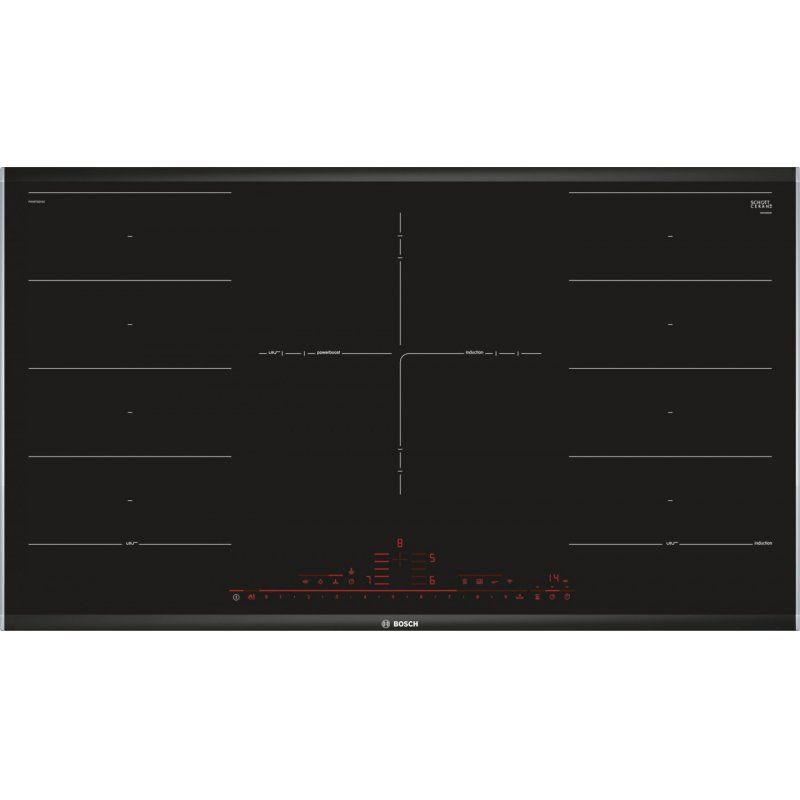 Bosch Serie 8 PXV975DV1E plaque Noir Intégré Plaque avec zone à induction 5 zone(s)