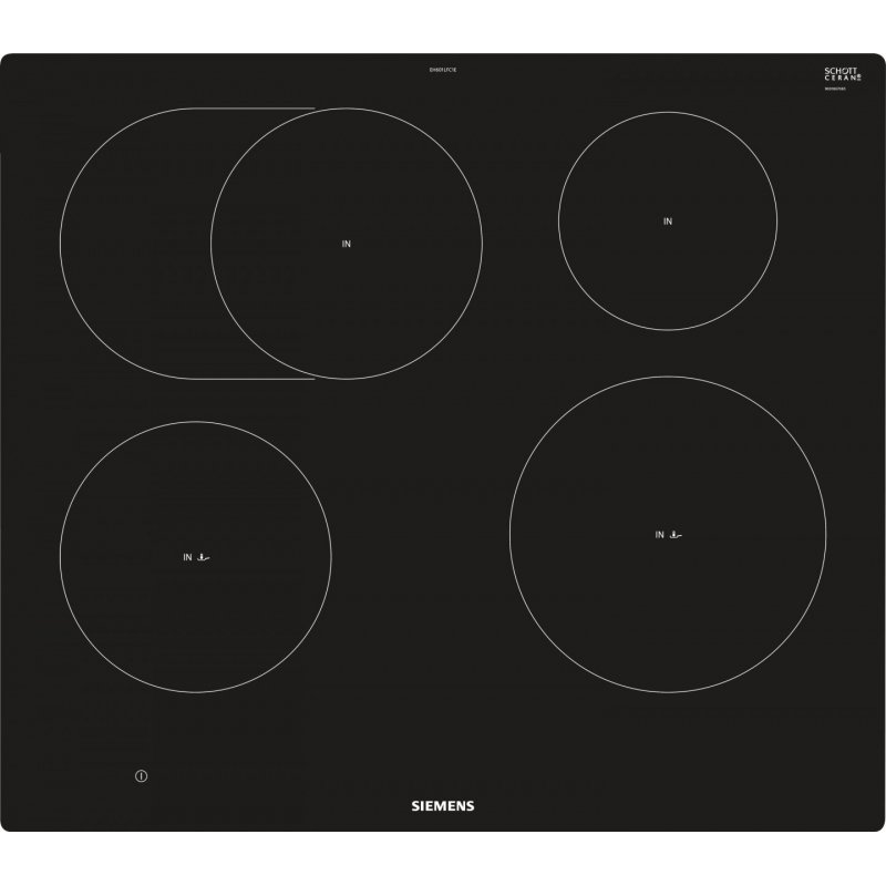 Siemens EH601LFC1E hob Black Built-in Zone induction hob 4 zone(s)