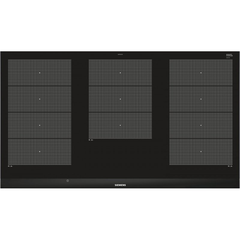 Siemens EX975LXC1E hob Black, Stainless steel Built-in Zone induction hob 5 zone(s)