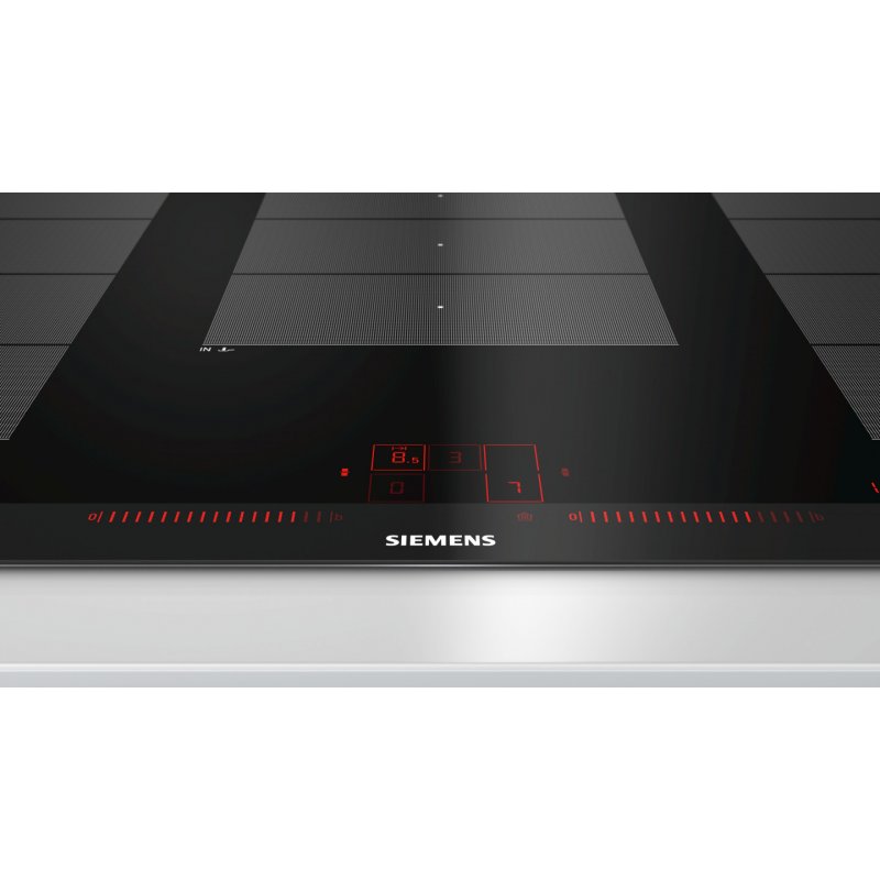 Siemens EX975LXC1E hob Black, Stainless steel Built-in Zone induction hob 5 zone(s)
