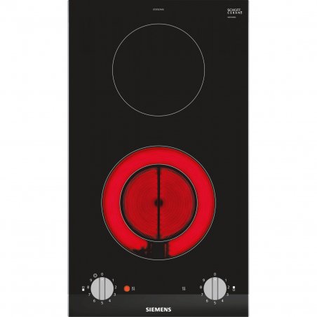 Siemens ET375CFA1E hob Black, Stainless steel Built-in Ceramic 2 zone(s)