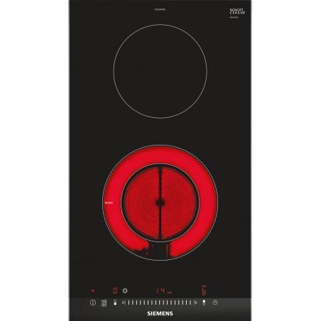 Siemens ET375FFP1E hob Black, Stainless steel Built-in Ceramic 2 zone(s)