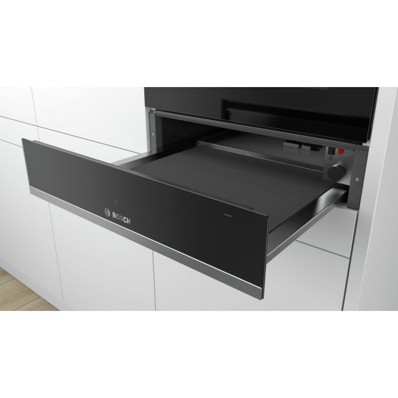Bosch BIC510NS0 warming drawer 23 L 400 W Black, Stainless steel