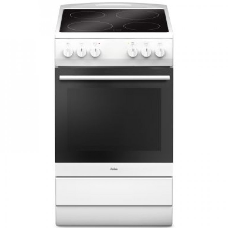Amica SHC 11505 W cooker Freestanding cooker Ceramic Black, White A